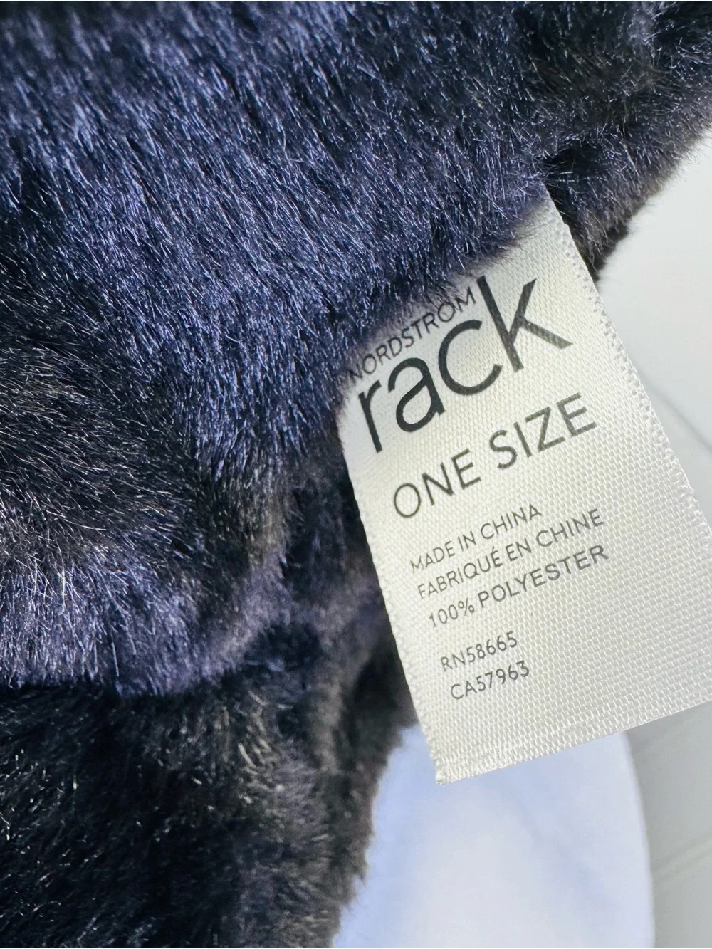 NWOT Nordstrom Rack Reversible Faux Fur Quilted Black Bucket Hat One Size Chic